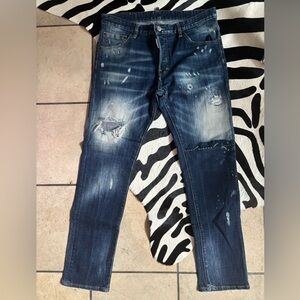 Dsquared2 Men's Distressed Blue Jeans 30/31
